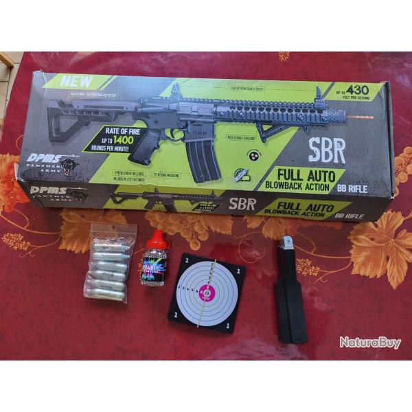 Colt M4 AR 15 bb acier 4.5mm full auto blowback avec accessoires 1� sans prix de r�serve