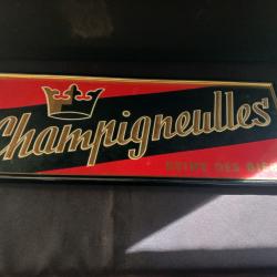 ancienne plaque publicitaire d'&eacute;poque  bi&egrave;re fran&ccedil;aise Champigneulles 1950-1960
