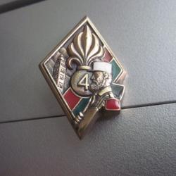 insigne de la section de pionniers 4eme r&eacute;giment &eacute;tranger 4&deg; R.E de la l&eacute;gion &eacute;trang&egrave;re  N 91