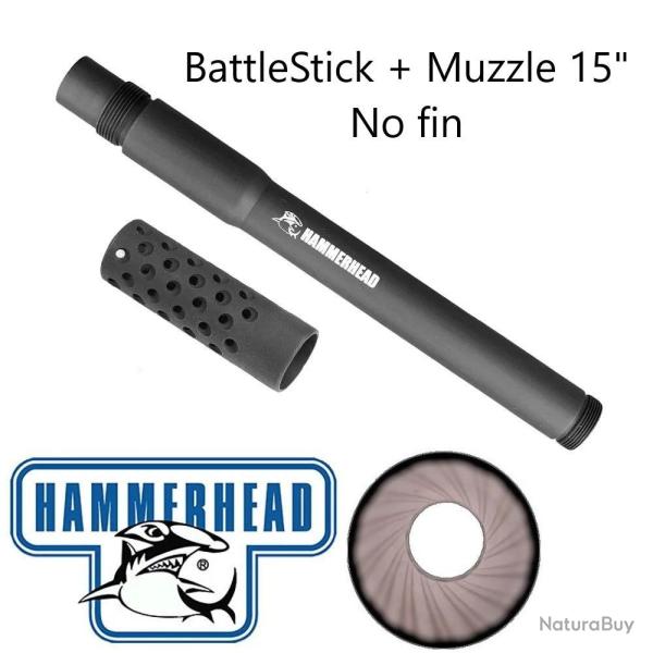 HAMMERHEAD Canon Seul Battlestikkxx 15''+Muzzle sans Embase