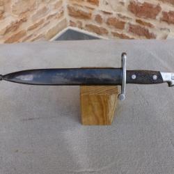 Vds Ba&iuml;onnette Espagne 1890(?) avec fourreau
