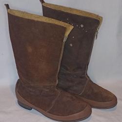 Bottes de vol pattern 1940 flying boots RAF personnel naviguant bombardier WW2