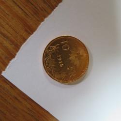 Pi&egrave;ce 10 francs OR suisse