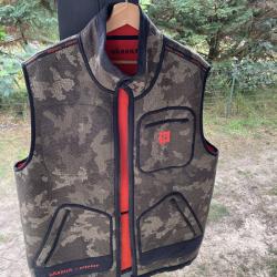 Gilet r&eacute;versible Harkila Kamko Pro Edition HI-VIS - Orange Brun