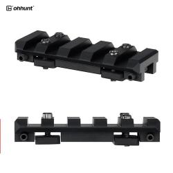 Rail Picatinny pour bande ventil&eacute;e de fusil de chasse ou de fusil &agrave; pompe, 55 mm, 5 slots - OHHUNT -