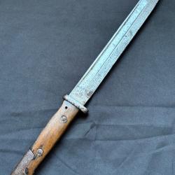Ba&iuml;onnette allemande 84/98 1er type double fabricant - WW1