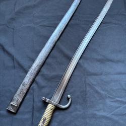 Ba&iuml;onnette fran&ccedil;aise Chassepot 1866 monomatricule - Guerre de 1870