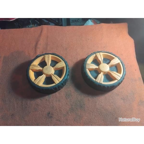 Roue avant jaune de tondeuse divers p�se 953gr
