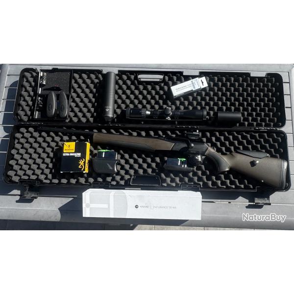 PACK PREMIUM - Browning Maral Composite Brown .30-06 +Hawke Vantage+Silencieux+Chargeur 10 Coups