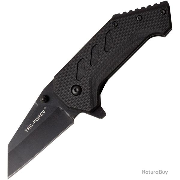 Couteau Pliant Tac Force A/O Lame Acier 3Cr13 Manche G10 Noir Linerlock TF1032BK