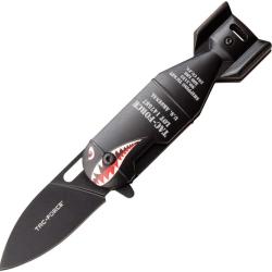 Couteau Pliant Tac Force Bomb A/O Lame Acier 3Cr13 Manche Aluminium Noir Linerlock TF1039BK