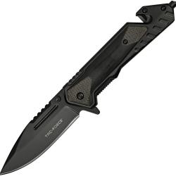Couteau Pliant Tac Force A/O Lame Acier 3Cr13 Manche Aluminium et Bois Noir Linerlock TF1045BK