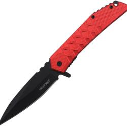 Couteau Pliant Tac Force A/O Lame Acier 3Cr13 Manche Aluminium Rouge Linerlock TF1050RD