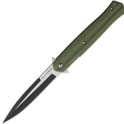 Couteau Pliant Tac Force A/O Lame Acier 3Cr13 Spear Point Manche Nylon Vert Linerlock TF2002GN