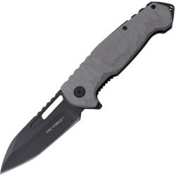 Couteau Pliant Tac Force A/O Lame Acier 3Cr13MoV Sheepsfoot Manche G10 Gris Linerlock TF2013GY
