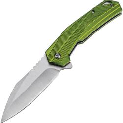Couteau Pliant Tac Force A/O Lame Acier 3Cr13MoV Manche Aluminium Vert Linerlock TF2018GN