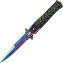 Couteau Pliant Tac Force A/O Lame Acier 3Cr13 Spear Point Manche Aluminium Noir Linerlock TF428RB