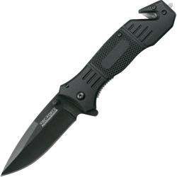 Couteau Pliant Tac Force A/O Lame Acier 3Cr13 Drop Point Manche Aluminium Noir Linerlock TF434