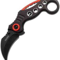 Couteau Pliant Tac Force Karambit A/O Lame Acier 3Cr13 Manche Aluminium Noir Linerlock TF578BK