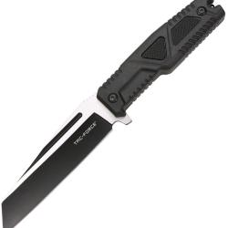Couteau Fixe Tac Force Lame Acier 3Cr13 Tanto Invers&eacute; Manche Nylon Noir &Eacute;tui Nylon TFFIX116BK
