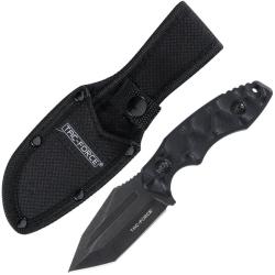 Couteau Fixe Tac Force Lame Acier 3Cr13MoV Tanto Manche Nylon Noir &Eacute;tui Nylon TFFIX121DSW
