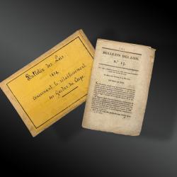 BULLETIN des LOIS N&deg;15 - France - 1814