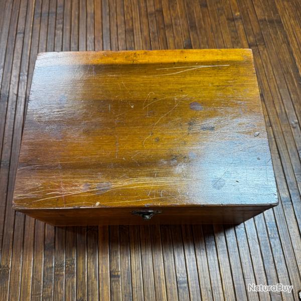 bo�te / coffret ancien en bois - Id�al fabrication coffret d'arme � feu de collection Ann�es 1900