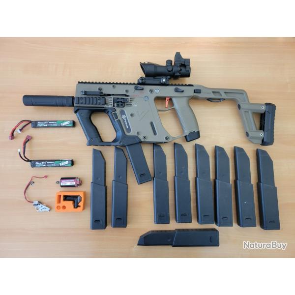 R�plique Airsoft AEG Kriss Vector et accessoires - 1� sans prix de r�serve !!