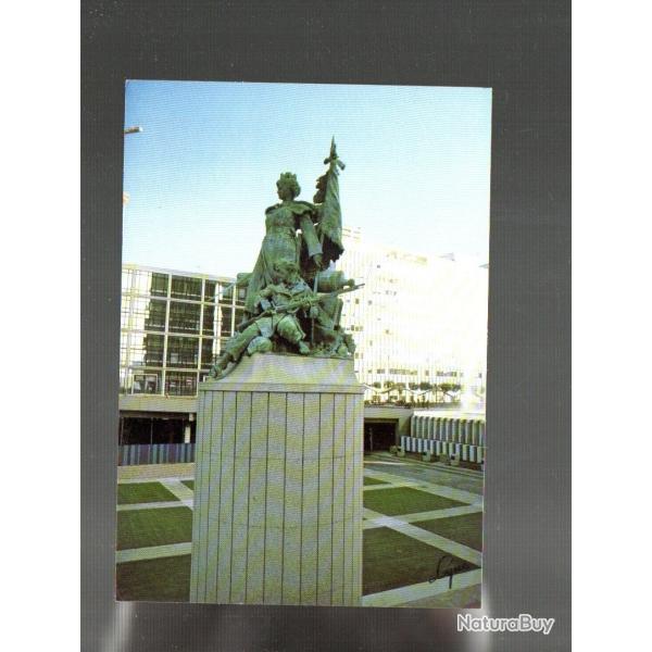 puteaux la statue de la d�fense 1870-1871 , cpm