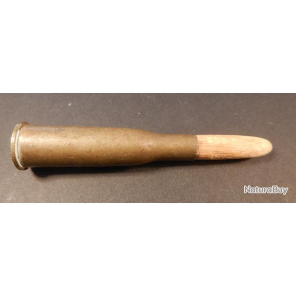 1430 - Cartouche 8mm KROPATSCHEK Portugais a blanc / Balle bois
