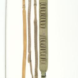 bretelle chasse tir en cuir et tissus occasion  vente en lots de 3 plus ceinture cal12 cordura
