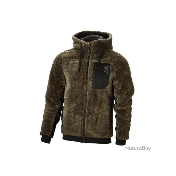 BROWNING SWEATSHIRT WARM SNAPSHOT SHERPA GREEN 3XL