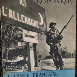 Bulletin Info.N&deg;1/1&deg;Arm&eacute;e Rhin et Danube 19 Mars 1945