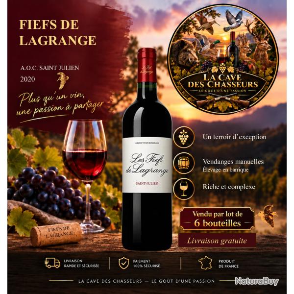 Fiefs de Lagrange 2020 1 caisse de 6 bouteilles de 75cl AOC Saint Julien