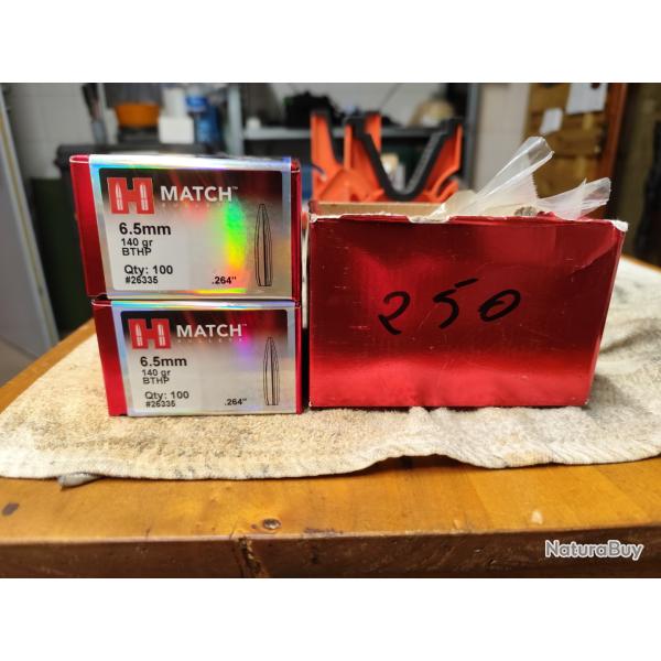 450. 'OGIVES hornady HPBT MATCH 140 GRS