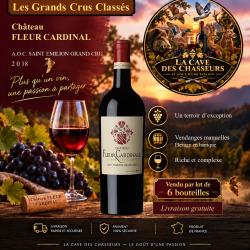 Ch&acirc;teau Fleur Cardinal 2018 1 caisse de 6 bouteilles de 75cl AOC Saint Emilion Grand Cru Class&eacute;