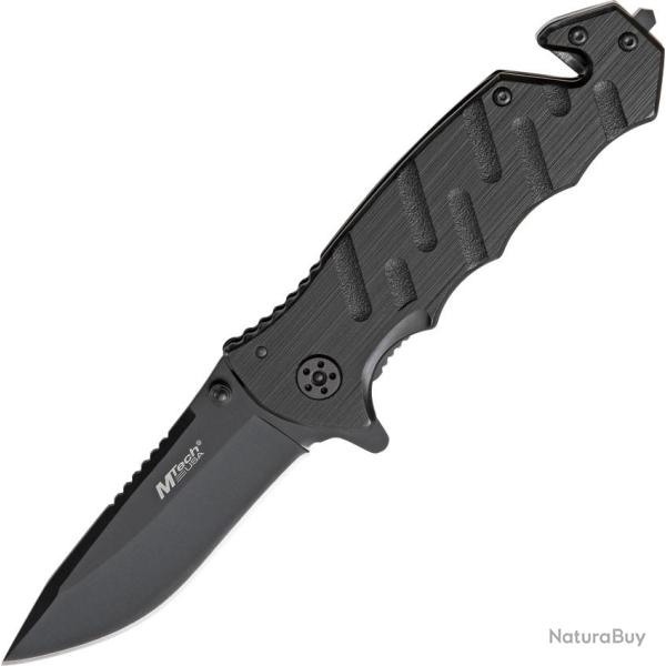 Couteau Pliant MTech Lame Acier 440 Manche Aluminium Noir Linerlock MT424BK