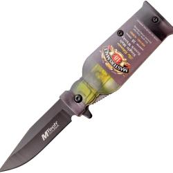 Couteau Pliant MTech Mastermalt A/O Lame Acier 3Cr13 Drop Point Manche ABS Linerlock MTA1190M