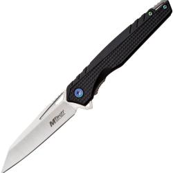 Couteau Pliant MTech A/O Lame Acier 3Cr13 Tanto Invers&eacute; Manche Nylon Noir Linerlock MTA1194BRD