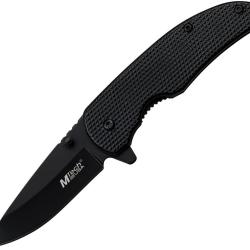 Couteau Pliant MTech A/O Lame Acier 3Cr13 Manche Aluminium Noir Linerlock MTA1198BK