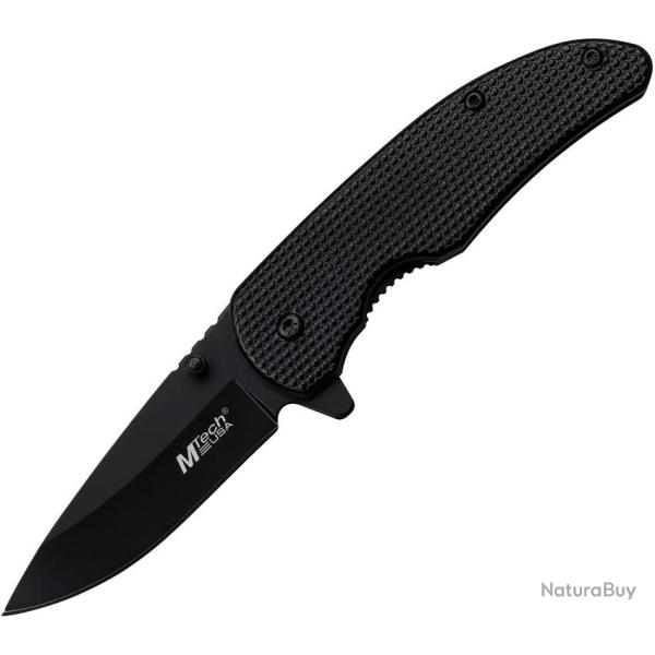 Couteau Pliant MTech A/O Lame Acier 3Cr13 Manche Aluminium Noir Linerlock MTA1198BK
