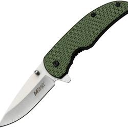 Couteau Pliant MTech A/O Lame Acier 3Cr13 Manche Aluminium Vert Linerlock MTA1198GN