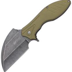Couteau Pliant MTech A/O Lame Acier 3Cr13MoV Sheepsfoot Manche Aluminium Vert Linerlock MTA2007GN