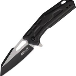 Couteau Pliant MTech A/O Lame Acier 3Cr13 TiNi Drop Point Manche Aluminium Noir Linerlock MTA2016BK