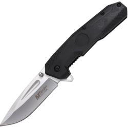 Couteau Pliant MTech A/O Lame Acier 3Cr13MoV Drop Point Manche Nylon Noir Linerlock MTA2022BK