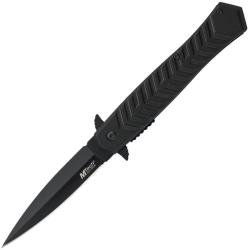 Couteau Pliant MTech A/O Lame Acier 3Cr13MoV Spear Point Manche Aluminium Noir Linerlock MTA2025BK