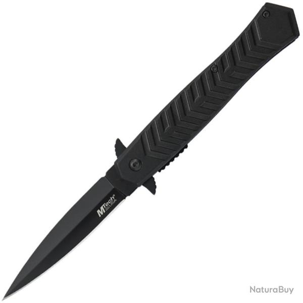Couteau Pliant MTech A/O Lame Acier 3Cr13MoV Spear Point Manche Aluminium Noir Linerlock MTA2025BK