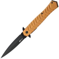 Couteau Pliant MTech A/O Lame Acier 3Cr13MoV Spear Point Manche Aluminium Tan Linerlock MTA2025TN