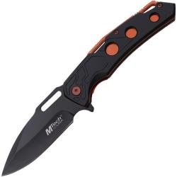Couteau Pliant MTech A/O Lame Acier 3Cr13MoV Noire 8,89 cm Manche Aluminium Noir Linerlock MTA2026BK