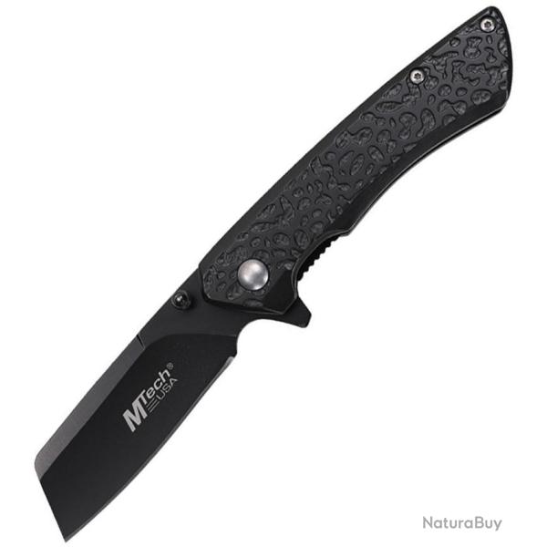 Couteau Pliant MTech A/O Lame Acier 3Cr13MoV Noire 6,68 cm Manche Aluminium Noir Linerlock MTA2029BK